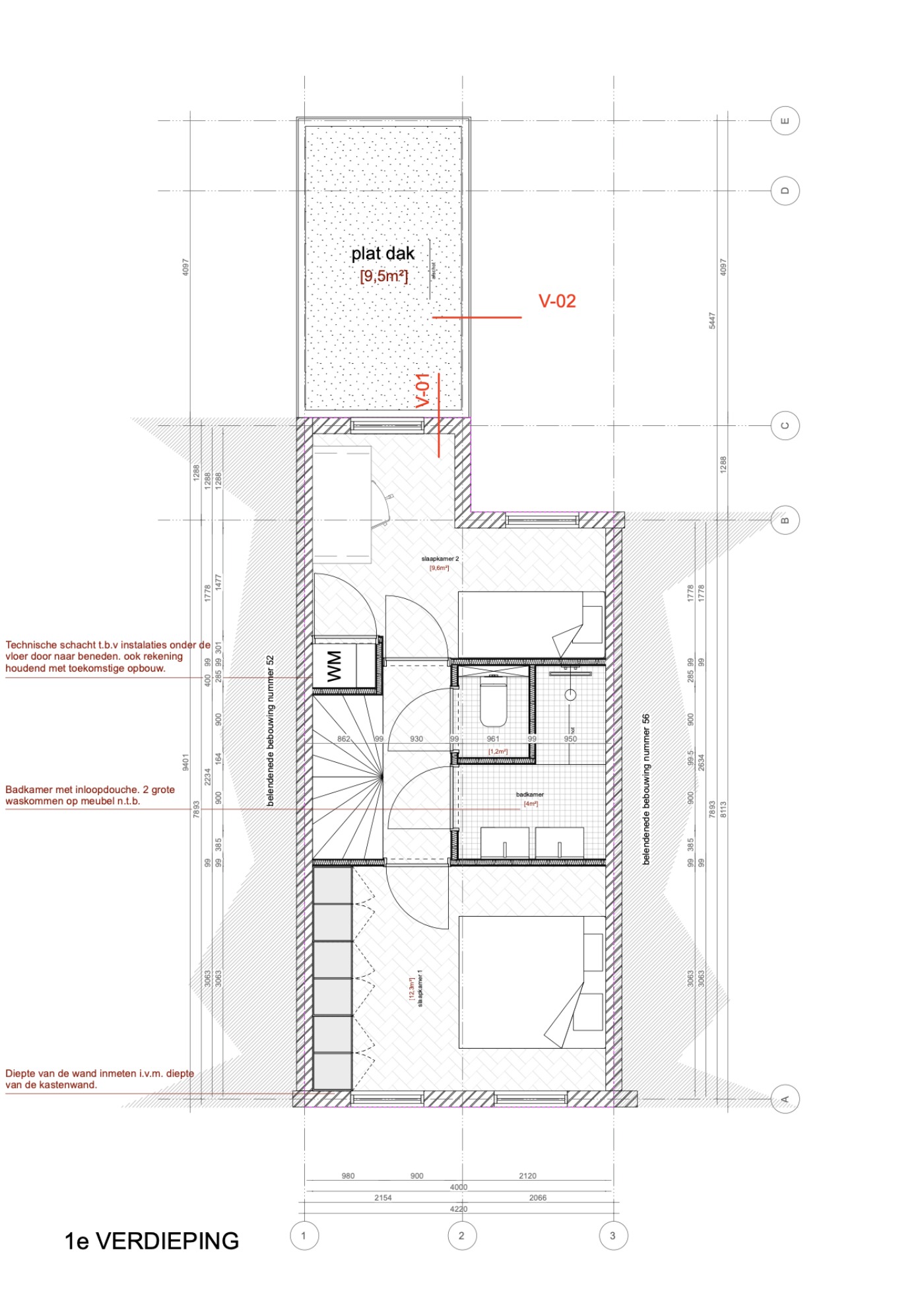 Plattegrond eerste verdieping