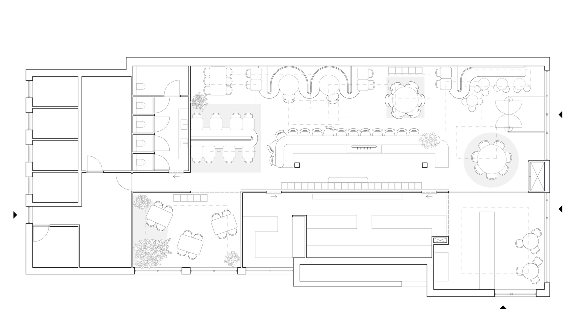 Plattegrond foodbar — De Poelier