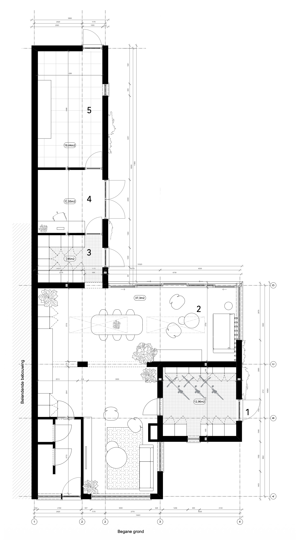 Plattegrond — nieuwe situatie