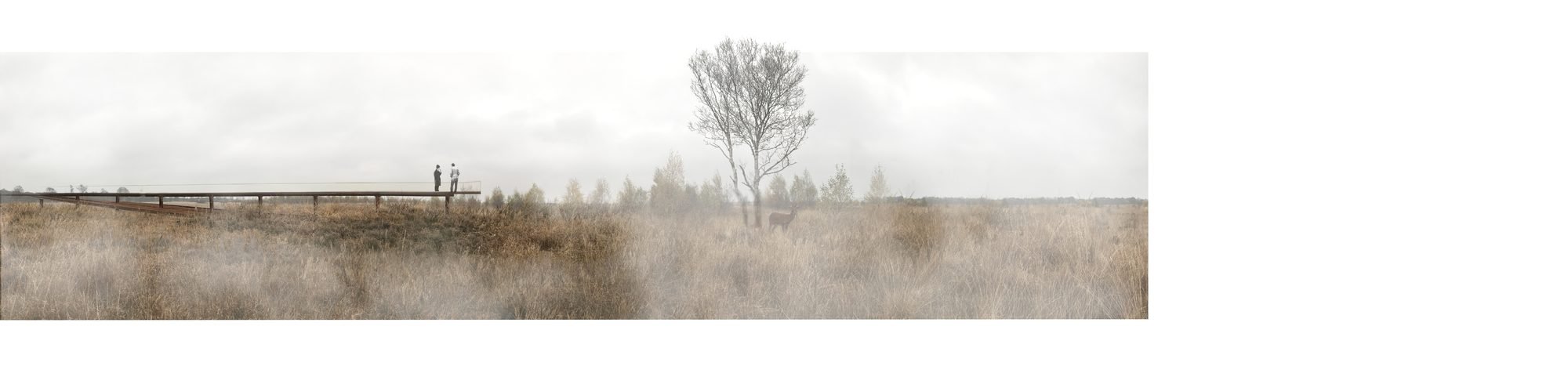 Pier ITA-0 in 2150 — overgegroeid hoogveen